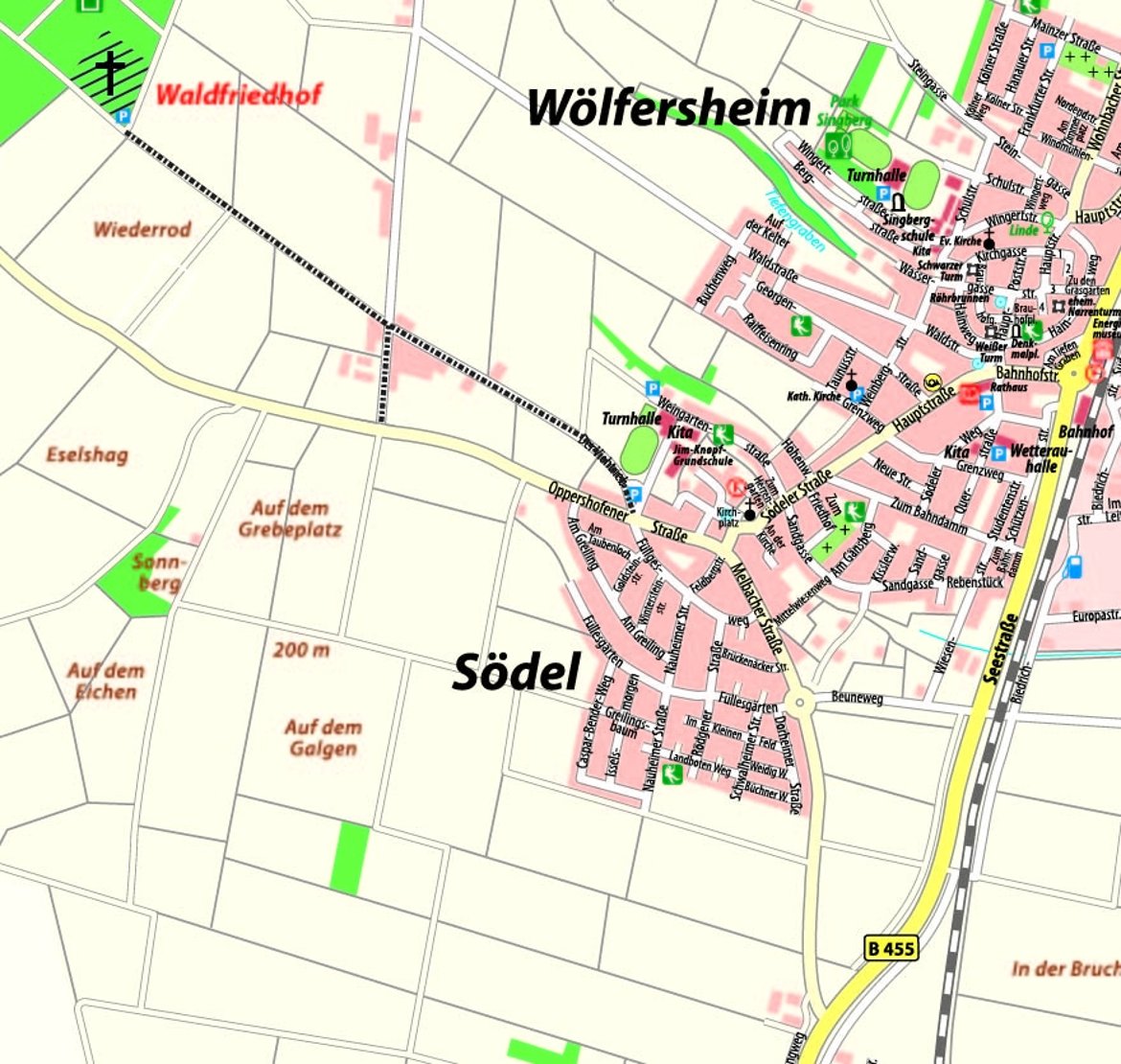 Anfahrt Gemeinde Wölfersheim